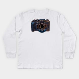 Fujifilm X-T3 digital painting Kids Long Sleeve T-Shirt